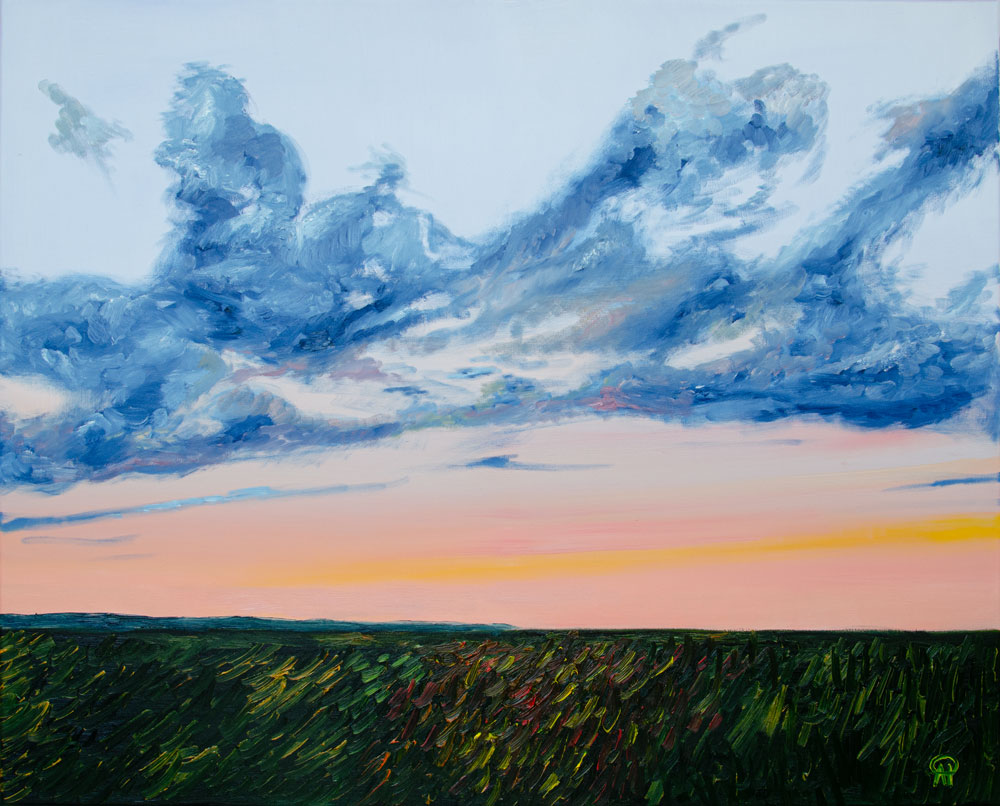 Evening 100 x 80cm, oil on canvas